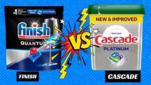 Cascade vs Finish dishwasher detergent