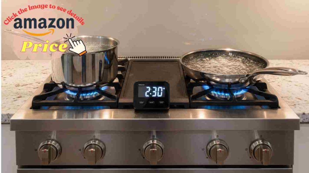 All-Clad vs HexClad boiling speed test side-by-side on gas burners — HexClad boils water 25 seconds faster in heat test.