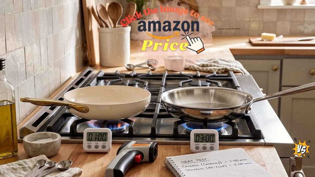 Testing Caraway vs All-Clad pan heat conductivity