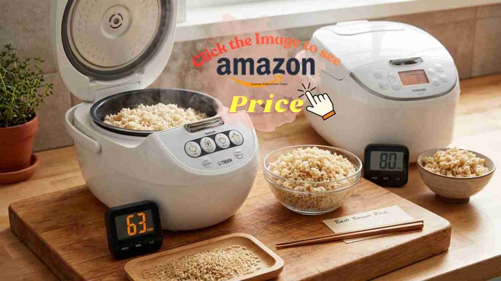 Brown rice winner - Brown rice winner: Tiger's fluffy 63-minute result outperforms Toshiba's drier 80-minute brown rice texture quality