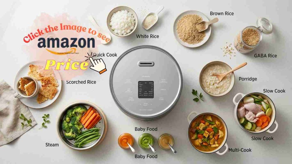 CUCKOO CR-0675FG with 13 menu modes wins versatility including baby food porridge slow cook and scorched rice options