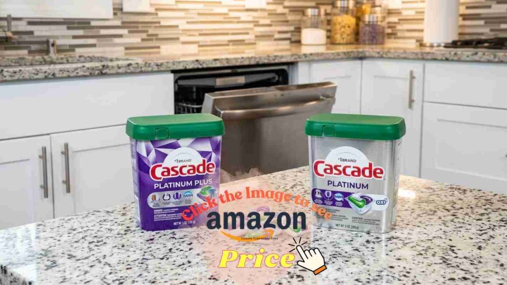 Cascade Platinum vs Platinum Plus containers face off on a modern kitchen counter — the comparison that helps you choose the right pod.