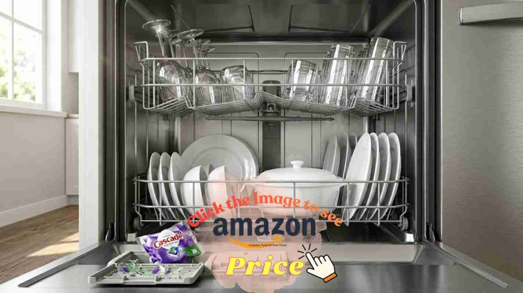 Crystal-clear glasses and spotless plates inside the dishwasher — Cascade Platinum Plus delivers no water spots and zero food residue.