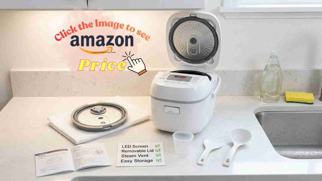 Toshiba Mini ease of use: LED screen, removable parts, and simple one-touch operation