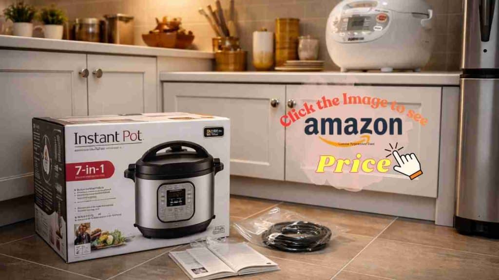 Instant Pot Black Friday box waits by Rice Cooker!