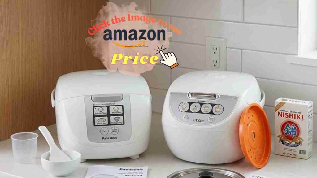 Rice cooker compare: Panasonic Tiger counter