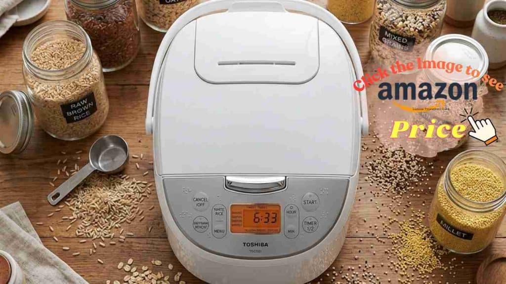 Toshiba cooker with basic presets for daily grains