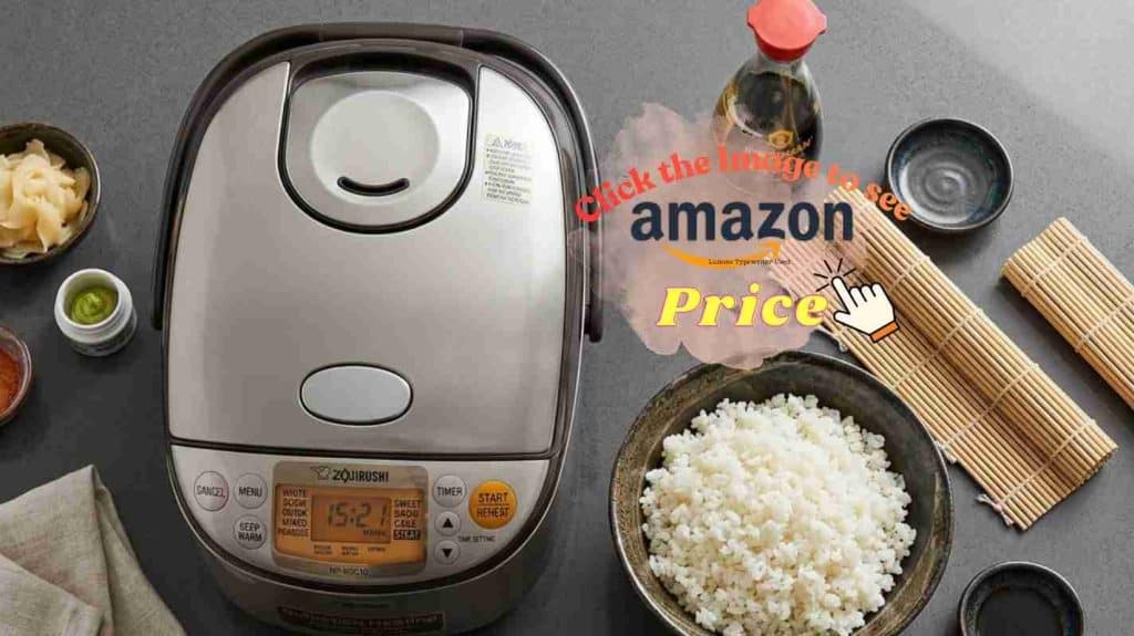 Zojirushi cooker, distinct sushi-style rice grains