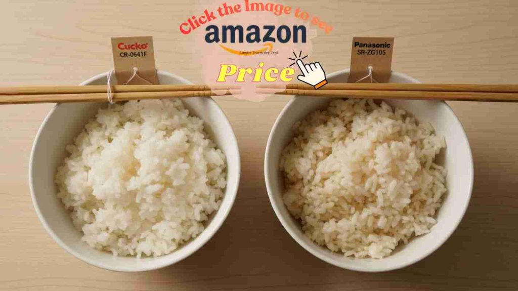 Cuckoo & Panasonic bowls of fluffy white rice