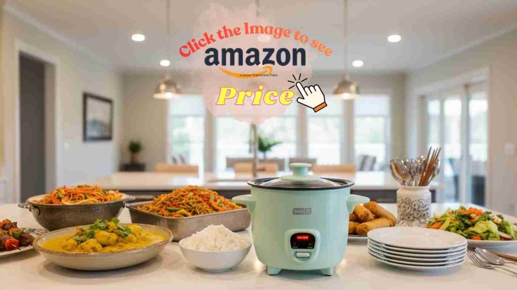 The Imusa rice cooker ready for a big family feast