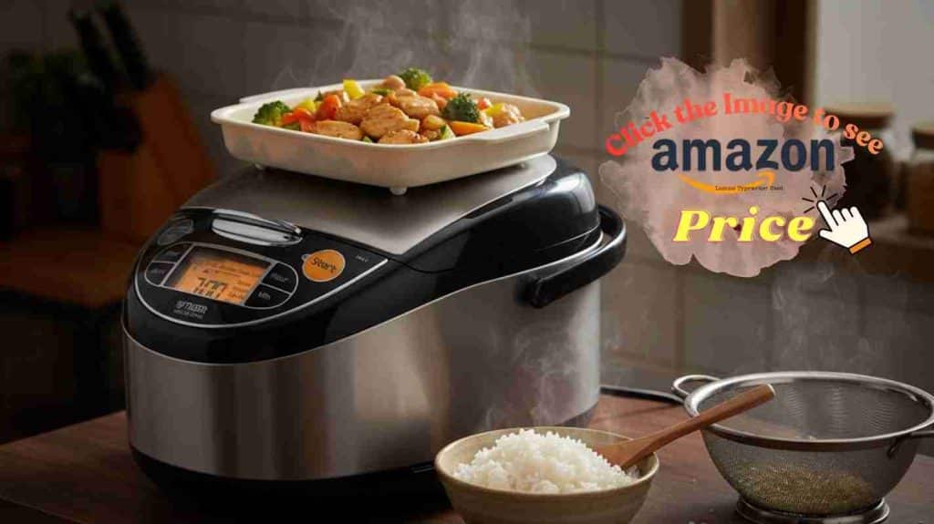 Tiger JAX-T10U-K, tacook tray, chicken, rice bowl