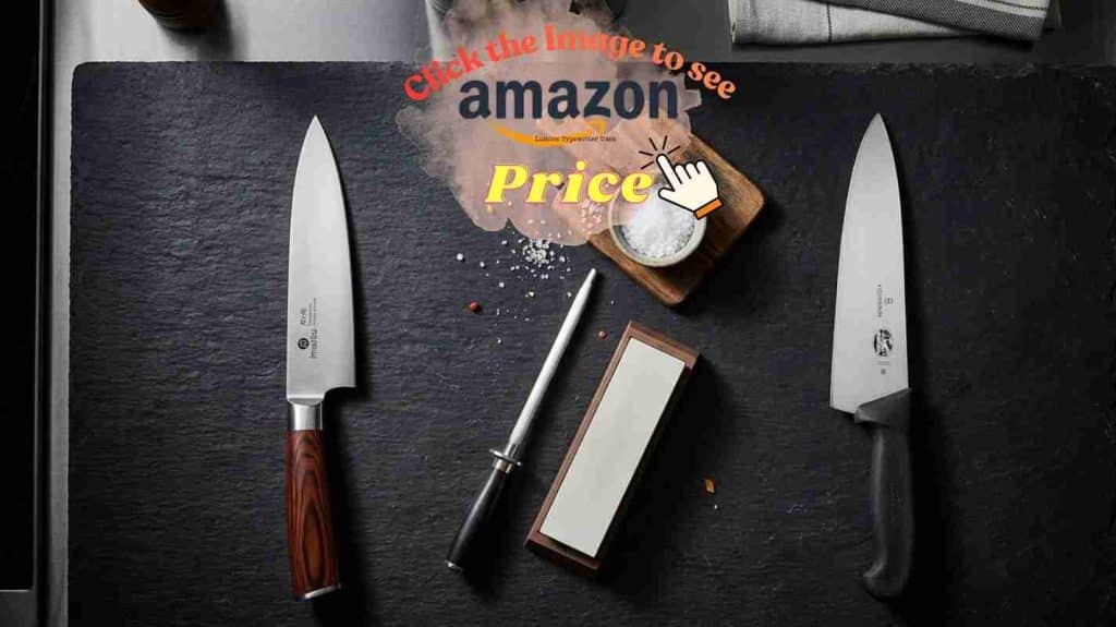 imarku vs Victorinox Fibrox knives on slate