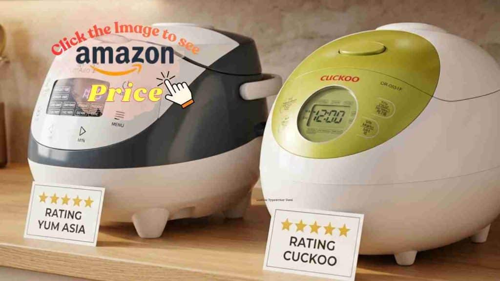 Yum Asia & Cuckoo on shelf with 5-star ratings