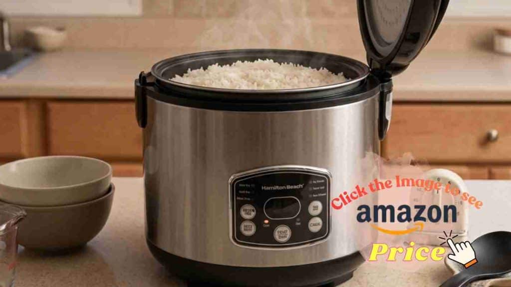 Hamilton Beach and Zojirushi family batch-cooking scene