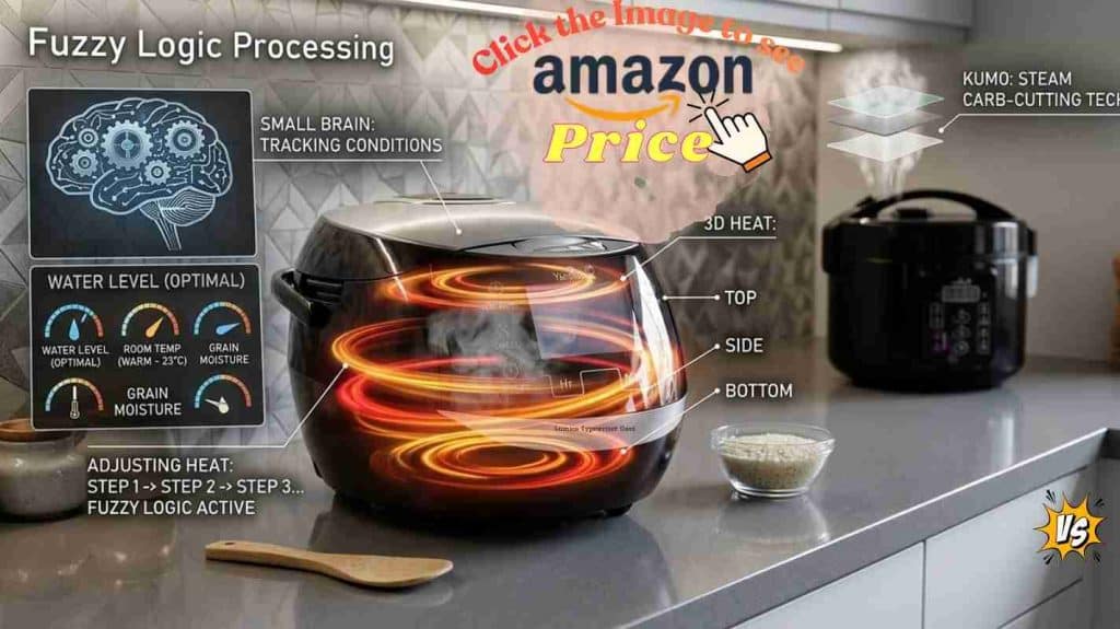 Smart pots (Sakura, Panda Mini, Kumo) with fuzzy logic, 3D heat, and Kumo's carb-cutting tech.