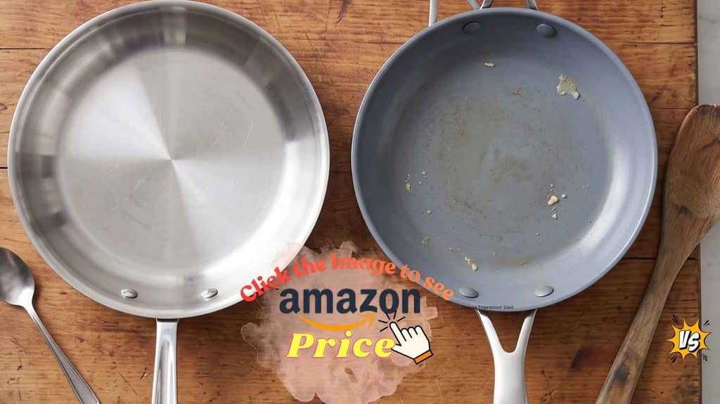 All-Clad steak: even crust, GreenPan patchy