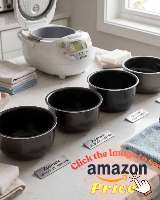 Clean Zojirushi, Cuckoo, and Tiger inner pans.