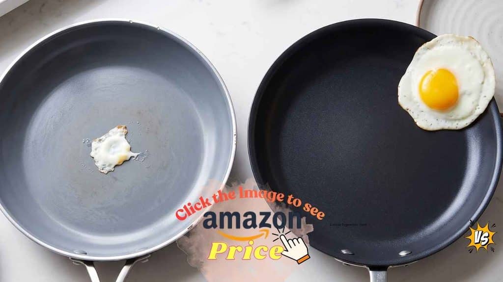 Food sticks, especially eggs.