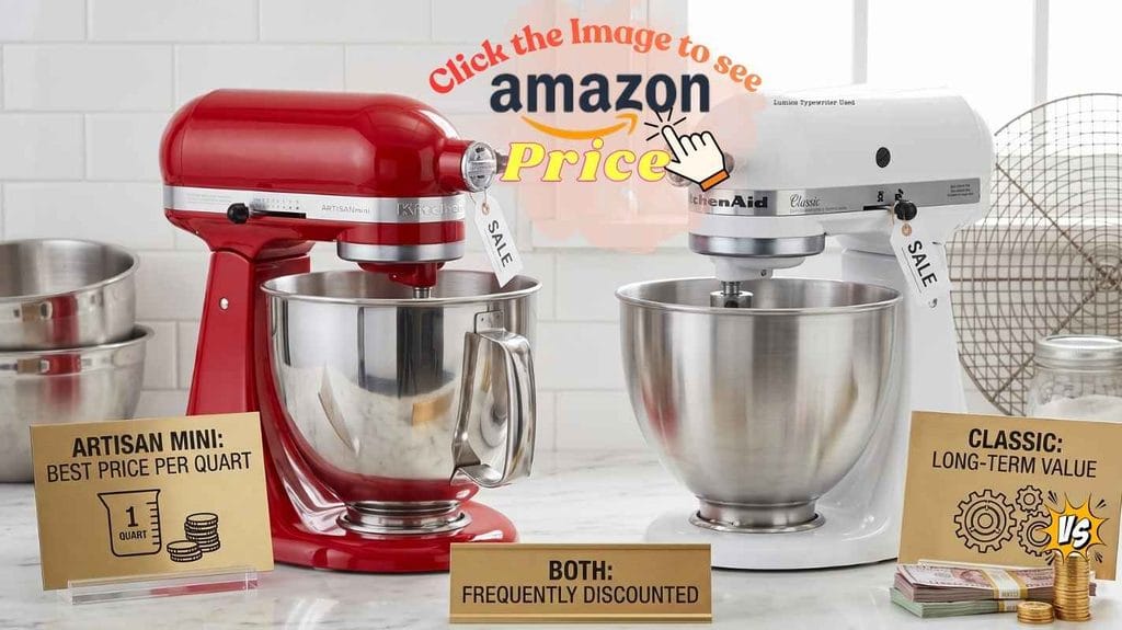 KitchenAid comparison of Mini price and Classic value.
