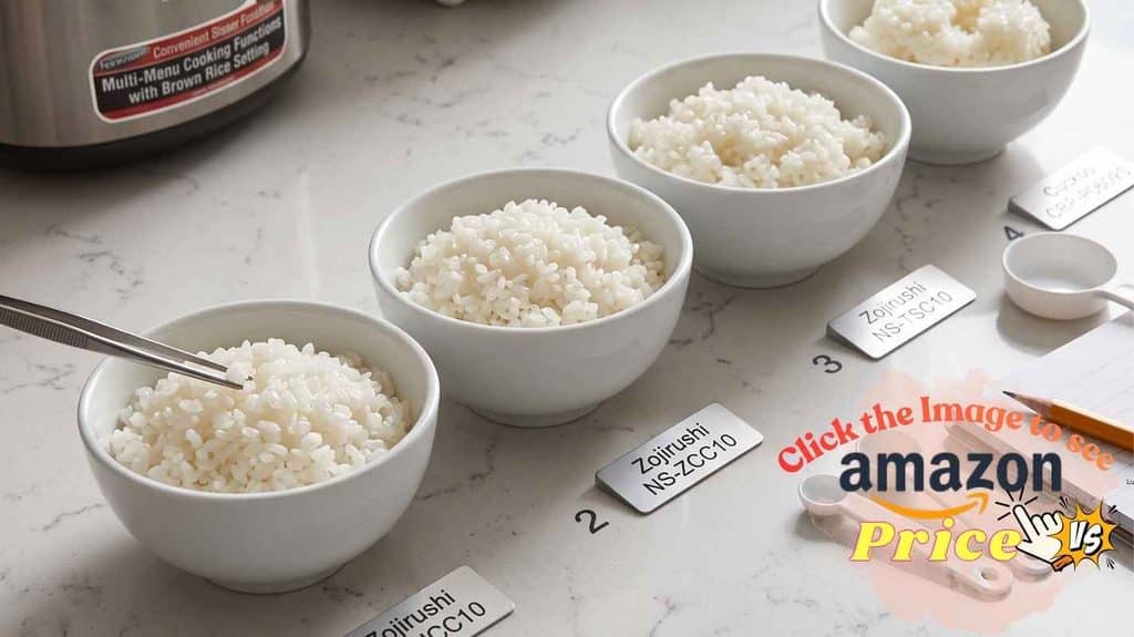 Testing Zojirushi NP-HCC10 sushi rice grain feel.