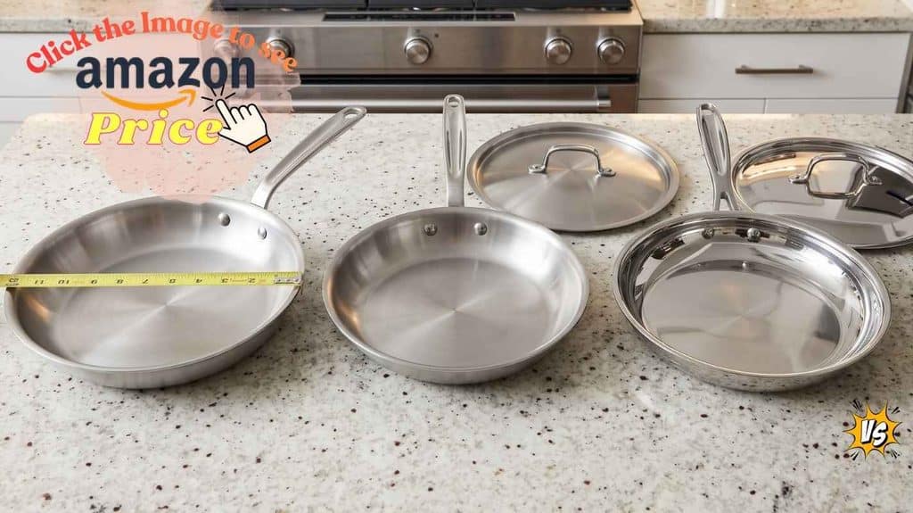 Measuring Made In and Heritage Steel 12-inch pans